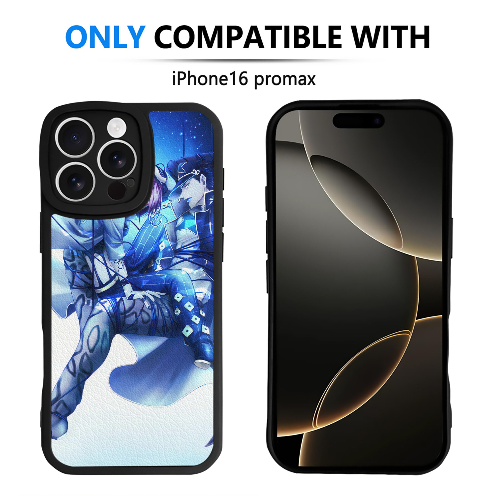 （画像用） ジョジョの奇妙な冒険 JoJo's Bizarre Adventure 【iPhone 16シリーズ対応】シリコンスマホケース（レザー調） 材質：シリコン